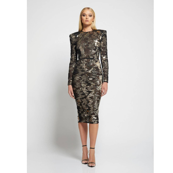 Zhivago Dresses & Skirts - Zhivago Leaving This Town Dress Gold